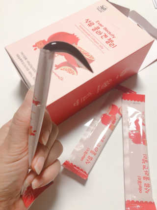365더건강 에버뷰티 석류콜라겐 젤리 — 5점을 준 리뷰어가 2020년 8월 올린 사용 사진