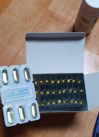 JW중외제약 마이코드 알티지 오메가3 1000 mg — 5점을 준 리뷰어가 2020년 9월 올린 사용 사진
