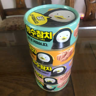 동원참치 펭수참치 — 5점을 준 리뷰어가 2020년 7월 올린 사용 사진