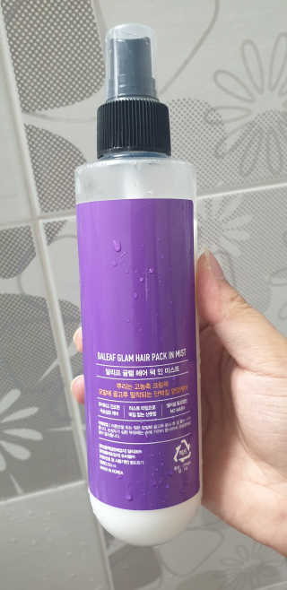 달리프 글램 헤어팩 인미스트 200ml — 5점을 준 리뷰어가 2020년 6월 올린 사용 사진
