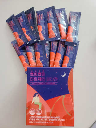 서울약사신협_쁘띠쁘띠타트체리콜라겐_20g x 14포 — 4점을 준 리뷰어가 2020년 12월 올린 사용 사진