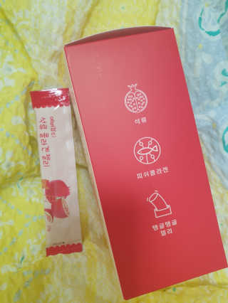 365더건강 에버뷰티 석류콜라겐 젤리 — 5점을 준 리뷰어가 2020년 7월 올린 사용 사진
