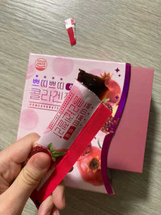 헬스업_쁘띠쁘띠석류콜라겐젤리_20g x 14포 — 5점을 준 리뷰어가 2020년 10월 올린 사용 사진