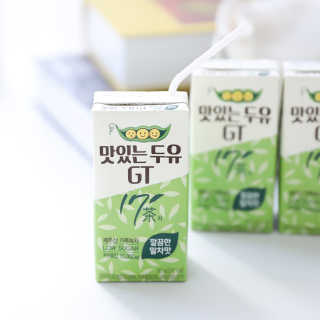 남양유업 맛있는두유GT 17차 깔끔한말차맛 — 5점을 준 리뷰어가 2020년 8월 올린 사용 사진