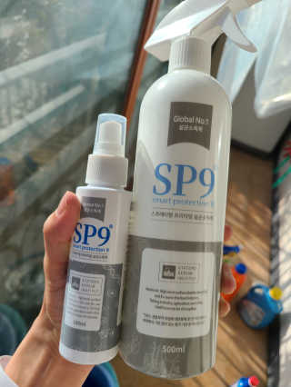 SP9 스프레이형 프리미엄 살균소독제 500ml+100ml — 5점을 준 리뷰어가 2020년 11월 올린 사용 사진