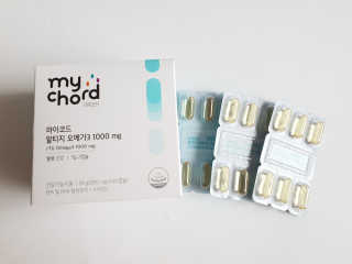 JW중외제약 마이코드 알티지 오메가3 1000 mg — 5점을 준 리뷰어가 2020년 6월 올린 사용 사진