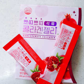 헬스업_쁘띠쁘띠석류콜라겐젤리_20g x 14포 — 5점을 준 리뷰어가 2020년 7월 올린 사용 사진