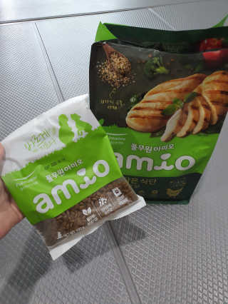 [풀무원 아미오] 자연담은식단 1kg 3종 — 5점을 준 리뷰어가 2020년 12월 올린 사용 사진