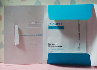 바이오믹 BIOMEEK SENSIMETIC SOOTHING MASK.S — 5점을 준 리뷰어가 2020년 7월 올린 사용 사진