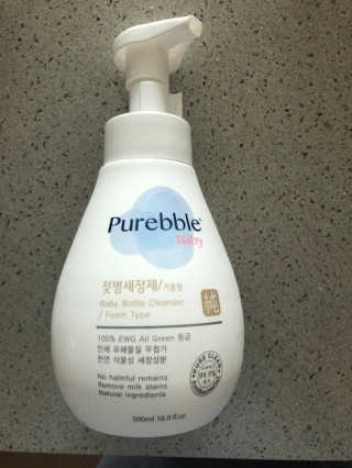 Purebble [퓨어블] 베이비 젖병세정제 500ml — 5점을 준 리뷰어가 2020년 8월 올린 사용 사진