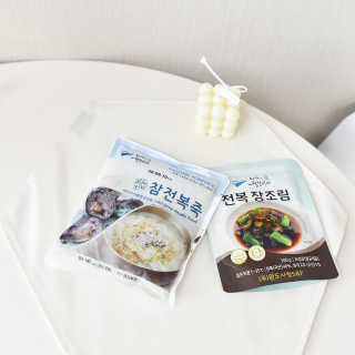 바다는다웰빙이다 완도사랑 전복죽 250g - 2팩 + 전복장조림 2팩 — 5점을 준 리뷰어가 2020년 8월 올린 사용 사진