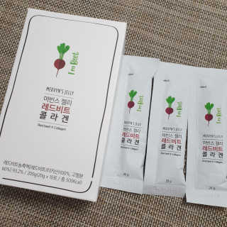 유유네이처 머빈스 젤리 레드비트 콜라겐 — 5점을 준 리뷰어가 2020년 8월 올린 사용 사진