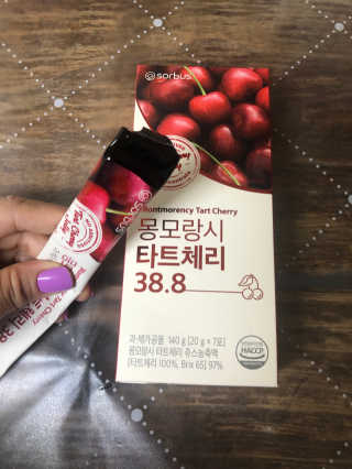 소버스 몽모랑시 타트체리 38.8 — 5점을 준 리뷰어가 2020년 9월 올린 사용 사진