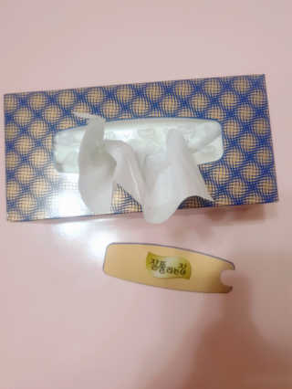 잘풀리는집 부드러운 모이스처 보습 미용 티슈 230매 — 5점을 준 리뷰어가 2020년 9월 올린 사용 사진