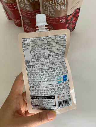 자연에온 몽모랑시 타트체리 착즙 100mL 10개입 2BOX — 4점을 준 리뷰어가 2020년 10월 올린 사용 사진