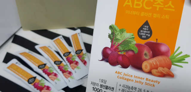 ABC주스 이너뷰티 콜라겐 젤리 스틱 리뷰 사진