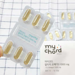 JW중외제약 마이코드 알티지 오메가3 1000 mg — 3점을 준 리뷰어가 2020년 7월 올린 사용 사진