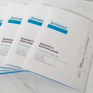 바이오믹 BIOMEEK SENSIMETIC SOOTHING MASK.S — 5점을 준 리뷰어가 2020년 7월 올린 사용 사진