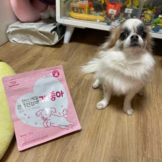 My Pet Care 천연단백질 관절건강에 개좋아 — 5점을 준 리뷰어가 2020년 12월 올린 사용 사진