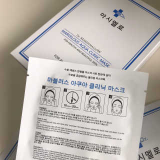 닥터마시멜로 닥터마스멜로 마블러스 아쿠아 클리닉 마스크 — 5점을 준 리뷰어가 2020년 10월 올린 사용 사진