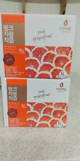 자연에온 핑크 자몽 착즙 100mL 10개입 2BOX — 5점을 준 리뷰어가 2020년 11월 올린 사용 사진