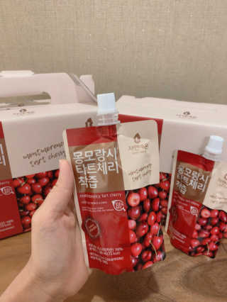 자연에온 몽모랑시 타트체리 착즙 100mL 10개입 2BOX — 5점을 준 리뷰어가 2020년 10월 올린 사용 사진