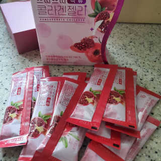 헬스업_쁘띠쁘띠석류콜라겐젤리_20g x 14포 — 5점을 준 리뷰어가 2021년 2월 올린 사용 사진