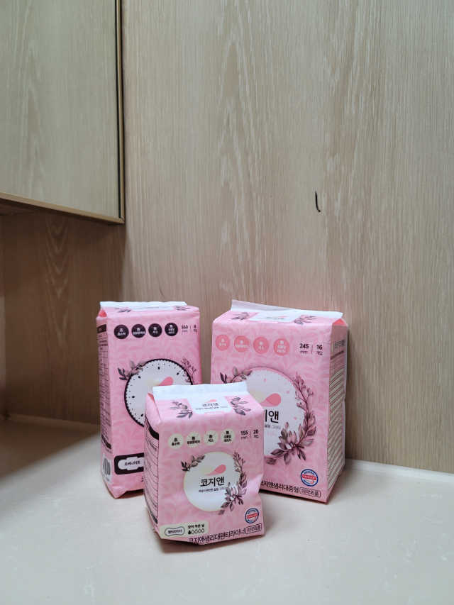 코지앤 생리대 체험 패키지 리뷰 사진