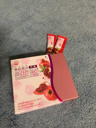 헬스업_쁘띠쁘띠석류콜라겐젤리_20g x 14포 — 4점을 준 리뷰어가 2020년 7월 올린 사용 사진