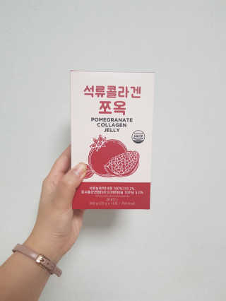 조은약초 석류콜라겐 석류즙 석류쪼옥 젤리 스틱 15포 x 20g — 4.5점을 준 리뷰어가 2020년 8월 올린 사용 사진