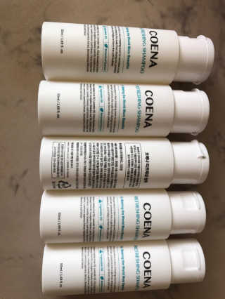 코에나샴푸 자연유래 식물성 코에나 샴푸 50ml — 4.5점을 준 리뷰어가 2020년 4월 올린 사용 사진