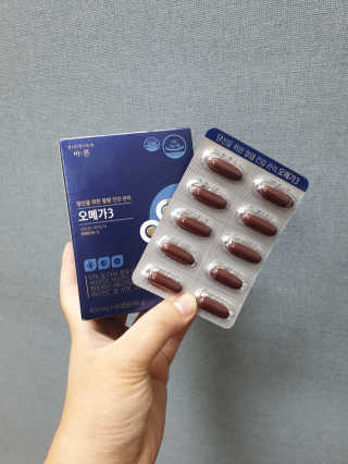 건강한약속 바른 바른 오메가3 — 5점을 준 리뷰어가 2020년 5월 올린 사용 사진