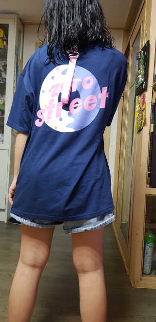 제로스트릿 ZERO STREET - BACK DONUT T-SHIRT 7 COLOR — 5점을 준 리뷰어가 2020년 7월 올린 사용 사진