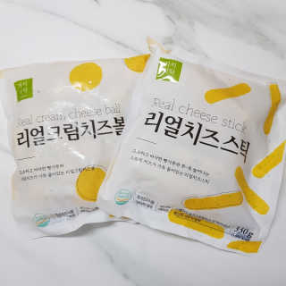 가치식탁 리얼치즈스틱, 리얼크림치즈볼 — 4.5점을 준 리뷰어가 2020년 8월 올린 사용 사진