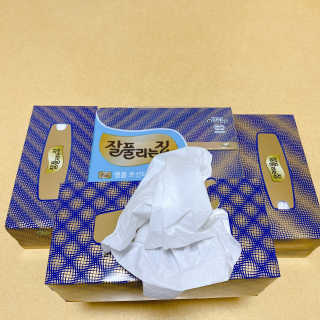 잘풀리는집 부드러운 모이스처 보습 미용 티슈 230매 — 5점을 준 리뷰어가 2020년 9월 올린 사용 사진