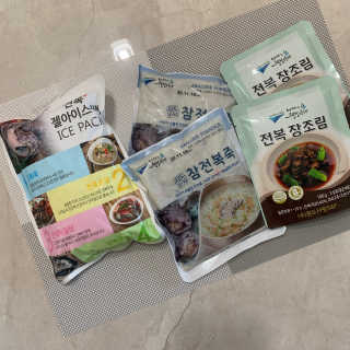 바다는다웰빙이다 완도사랑 전복죽 250g - 2팩 + 전복장조림 2팩 — 5점을 준 리뷰어가 2020년 11월 올린 사용 사진
