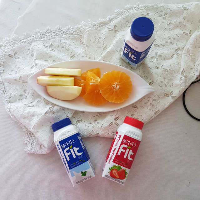 [불가리스]마시는 발효유 Fit 딸기/플레인 리뷰 사진