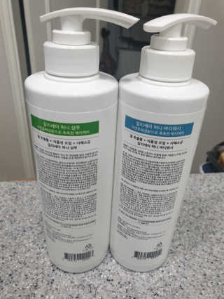 일리세이 허니 샴푸 500ml + 허니 바디워시 500ml 세트 — 5점을 준 리뷰어가 2020년 4월 올린 사용 사진