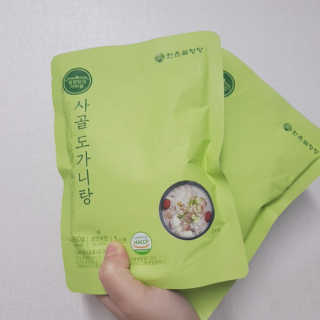 한촌몰 설렁탕집 가마솥 도가니탕 350g x 2팩 — 5점을 준 리뷰어가 2020년 8월 올린 사용 사진