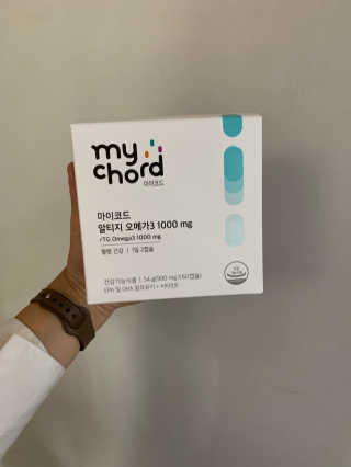 JW중외제약 마이코드 알티지 오메가3 1000 mg — 4점을 준 리뷰어가 2020년 10월 올린 사용 사진