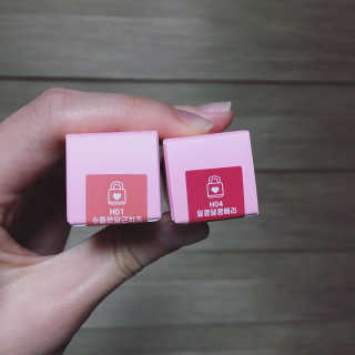 [블랙루즈] 컬러 락 하트 틴트 1+1 — 5점을 준 리뷰어가 2020년 7월 올린 사용 사진
