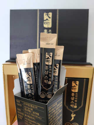 헬스업_천명진프리미엄홍삼스틱_10ml x 30포 — 5점을 준 리뷰어가 2020년 10월 올린 사용 사진