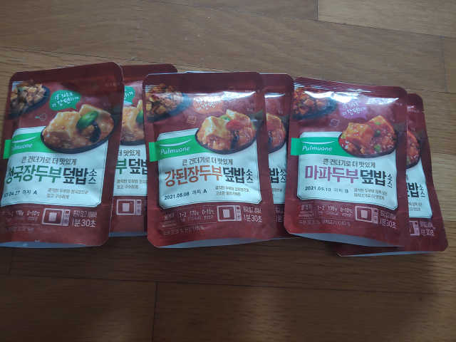 [풀무원] 큰건더기로 더 맛있게, 두부덮밥소스 3종 리뷰 사진
