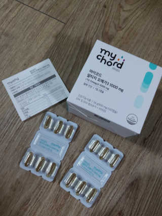 JW중외제약 마이코드 알티지 오메가3 1000 mg — 5점을 준 리뷰어가 2020년 7월 올린 사용 사진