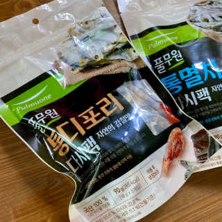 [풀무원] 자연의 감칠맛 통디포리, 통멸치 다시팩 세트 — 5점을 준 리뷰어가 2020년 5월 올린 사용 사진
