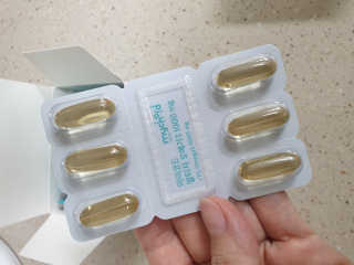JW중외제약 마이코드 알티지 오메가3 1000 mg — 4점을 준 리뷰어가 2020년 9월 올린 사용 사진