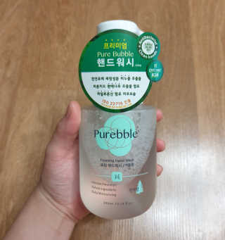 Purebble 당김없이 속촉촉_퓨어블 핸드워시 3종 [랜덤발송] — 4점을 준 리뷰어가 2020년 8월 올린 사용 사진