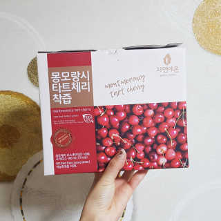자연에온 몽모랑시 타트체리 착즙 100mL 10개입 2BOX — 4점을 준 리뷰어가 2020년 10월 올린 사용 사진