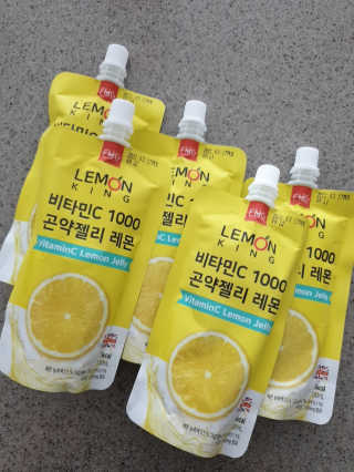 푸드마스터그룹 레몬킹 비타민C1000 곤약젤리 2종 — 5점을 준 리뷰어가 2020년 4월 올린 사용 사진