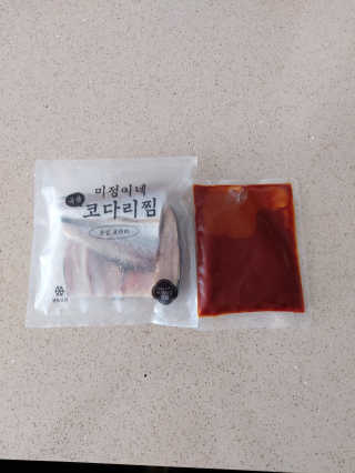 미정이네 코다리찜 [미정이네] 코다리찜 간편식 요리키트 — 5점을 준 리뷰어가 2020년 4월 올린 사용 사진